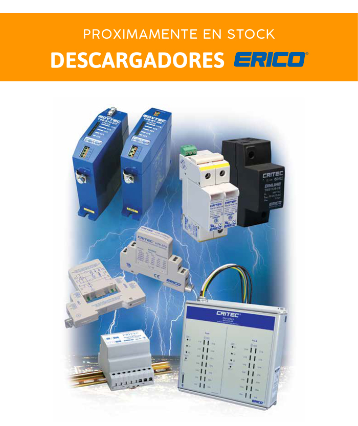 PROXIMAMENTE EN STOCK DESCARGADORES ERICO